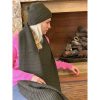 شال گردن و کلاه راه راه لیس لیس Stylish Fashion Winter beanie&Scarf