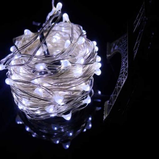 ریسه سوزنی تزیینی سفید 10متری Led bulb Long String Lights For wedding