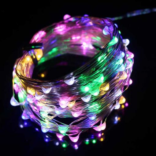 ریسه سوزنی تزیینی رنگین کمان 10متری Led bulb Long String Lights For wedding