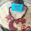 گردنبند چوبی ماه و ستاره Girl's Necklaces Wood Star and Moon