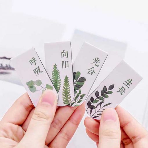 نشانه کتاب مگنتی طرح برگ leaf Magnetic Bookmark