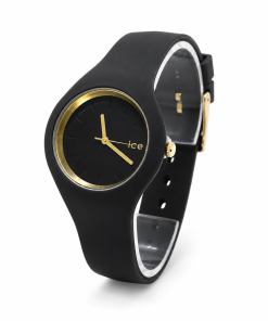 ساعت Ice Watch صفحه کوچک دورطلایی - بند مشکی