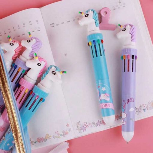 خودکار 10 رنگ یونیکورن Unicorn 10 Color Pen