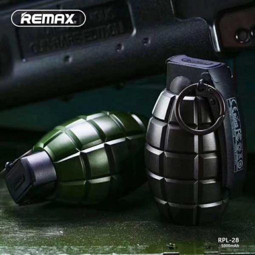 پاوربانک 5000 میلی آمپر ریمکس طرح نارنجک REMAX Grenade Power Bank 5000mAh RPL-28