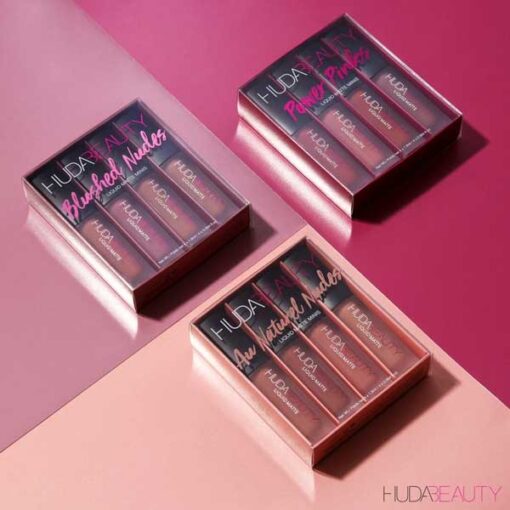 پک رژ مایع 4 تایی مینی هدی بیوتی HUDABEAUTY Liquid Matte Minis Lipstick Pack