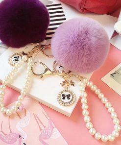 جاسوئیچی و آویز مروارید پشمی Keychain Fantasy Pearls Wool