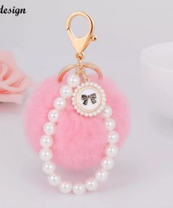 جاسوئیچی و آویز مروارید پشمی Keychain Fantasy Pearls Wool